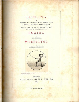 Item #1003 Fencing. Walter H. Pollock
