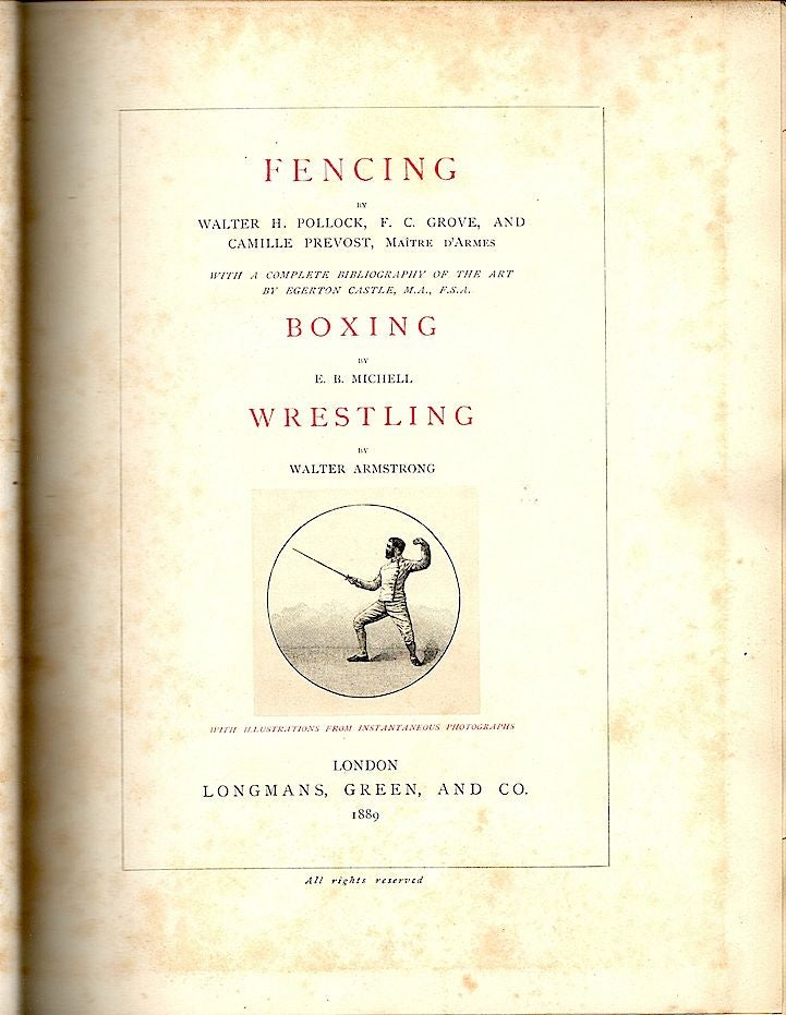 Item #1003 Fencing. Walter H. Pollock.