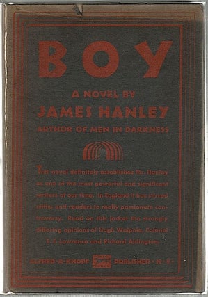 Item #1049 Boy; A Novel. James Hanley