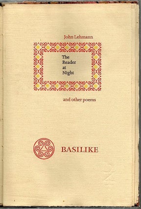 Reader at Night; And Other Poems