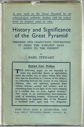 Item #1092 History and Significance of the Great Pyramid; And the Theories and Traditions Held...