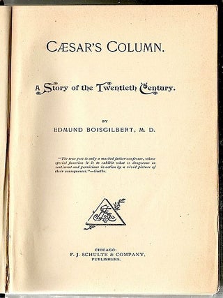 Caesar's Column; A Story of the Twentieth Century