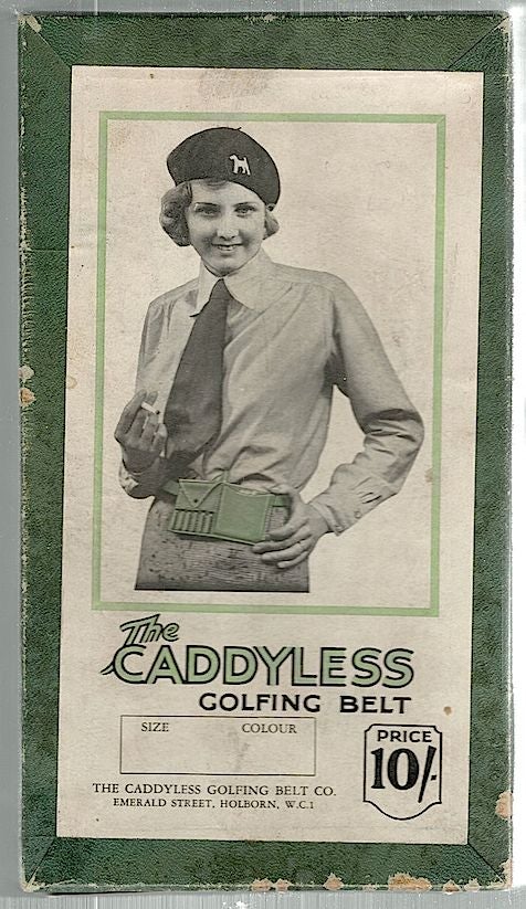 Item #1409 Caddyless Golfing Belt. Caddyless Golfing Belt Co.