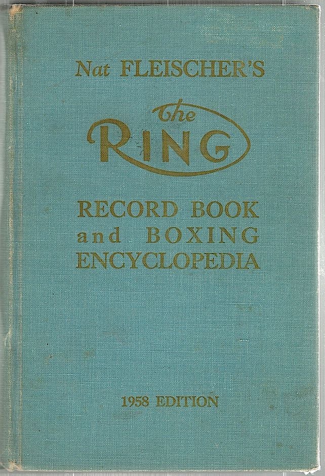Item #1414 Ring Record Book and Boxing Encyclopedia. Nat Fleischer.