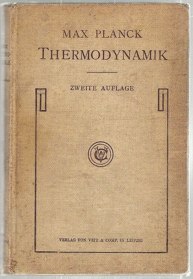 Item #1485 Vorlesungen über Thermodynamik. Max Planck.