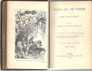 Vikram the Vampire; Or Tales of Hindu Devilry