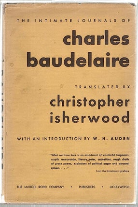 Item #1529 Intimate Journals. Charles Baudelaire