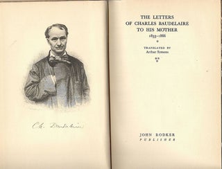 Letters of Charles Baudelaire to His Mother; 1833-1866