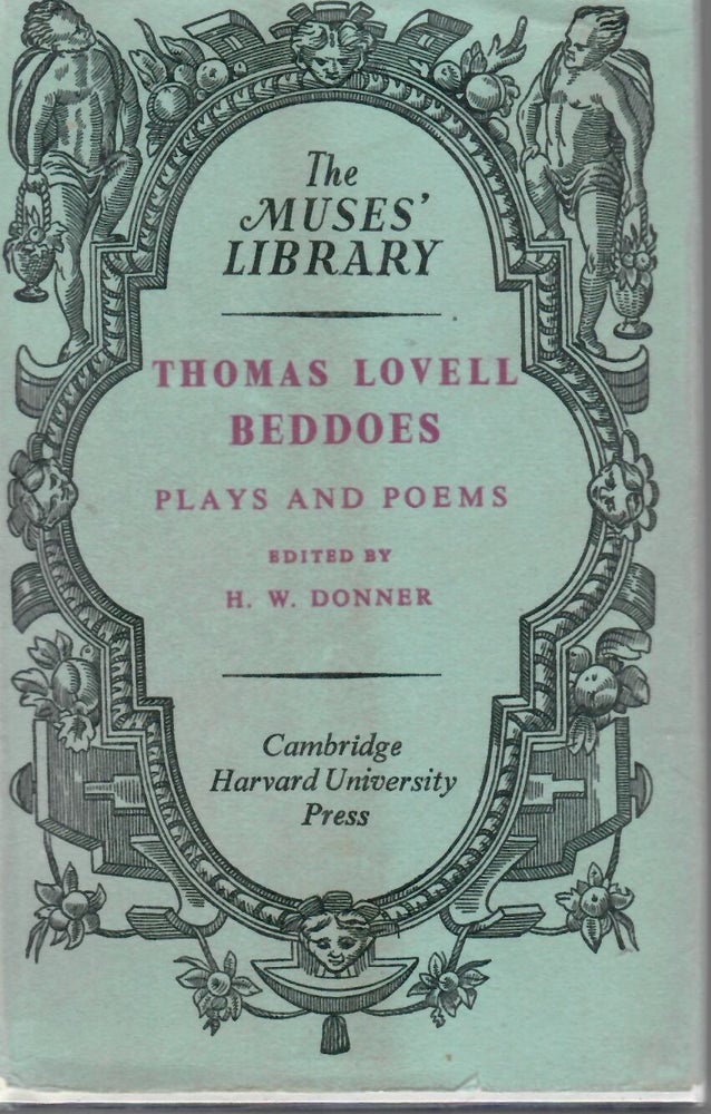 Item #15386 Plays and Poems. Thomas Lovell Beddoes.