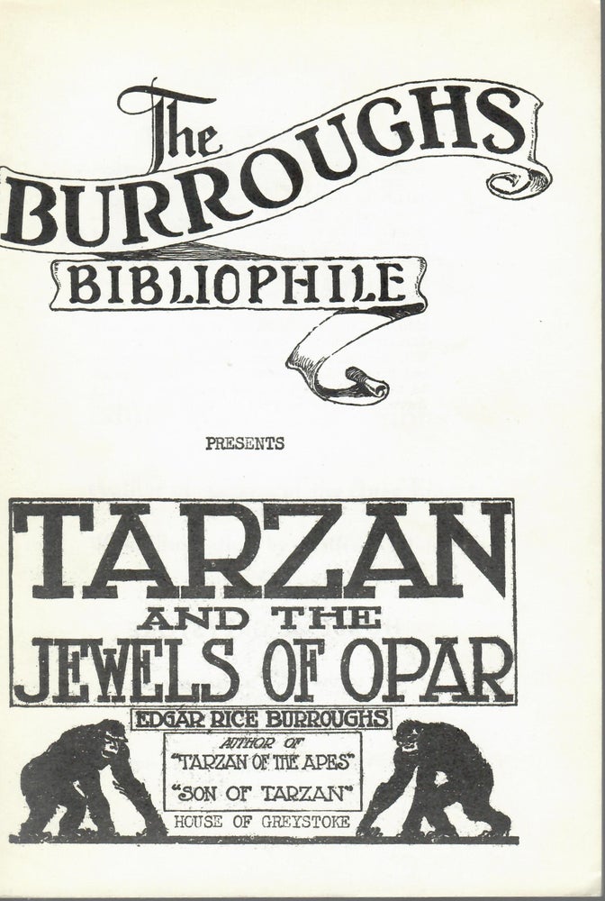 Item #15597 Tarzan and the Jewels of Opar. Edgar Rice Burroughs.