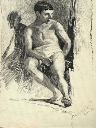 Item #15630 "Nude Study". W. H. Drake