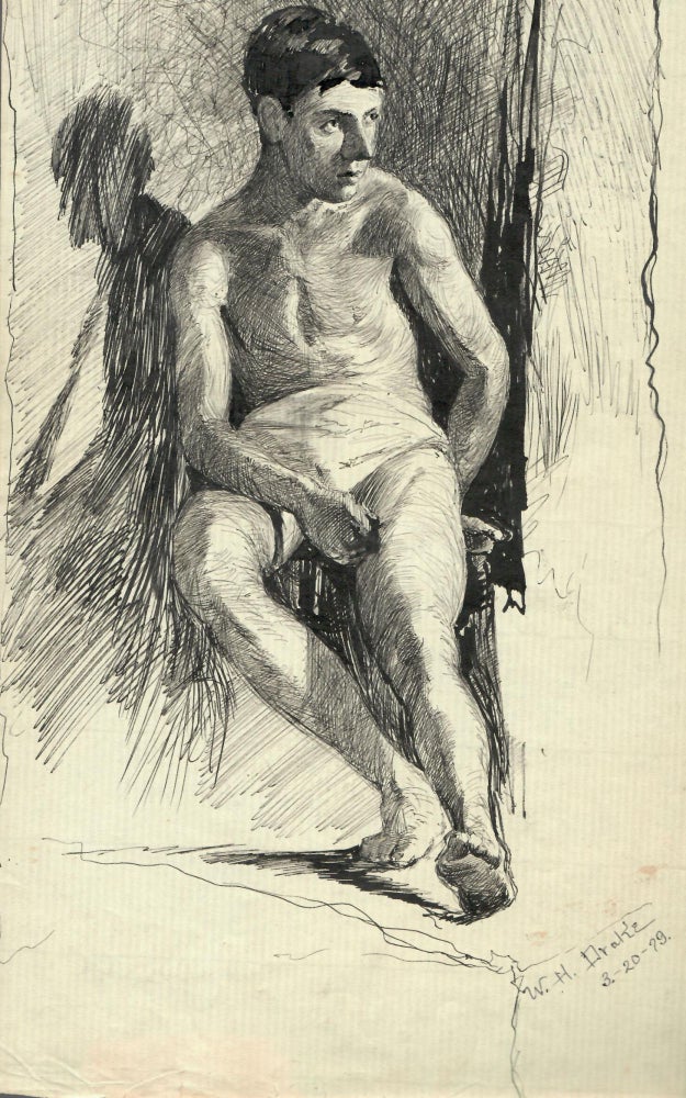 Item #15630 "Nude Study" W. H. Drake.