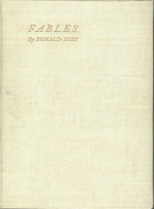 Item #15805 Fables. Ronald Ross