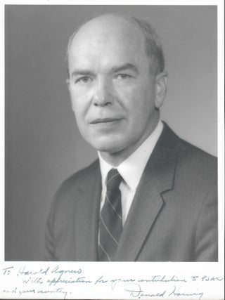 Item #15891 Portrait Photograph. Donald Hornig, subject