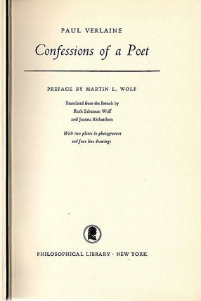 Confessions of a Poet