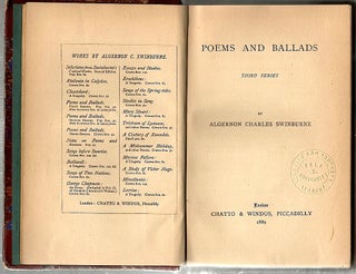 Poems and Ballads; Third Series