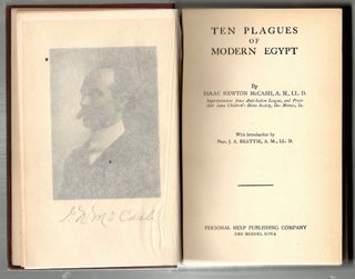 Item #17 Ten Plagues of Modern Egypt. Isaac Newton McCash