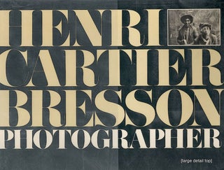 Item #1779 Henri Cartier-Bresson; Photographer. Henri Cartier-Bresson
