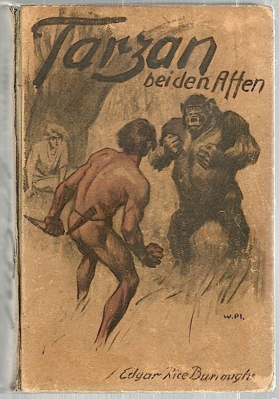 Item #1826 Tarzan bei den Affen; Erlebnisse eines von Menscheaffen Geraubten. Edgar Rice Burroughs.