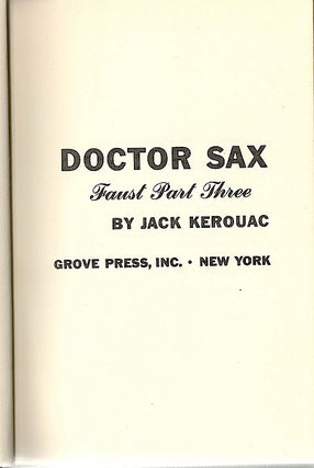 Dr. Sax; Faust Part Three