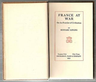 France at War; On the Frontier of Civilization