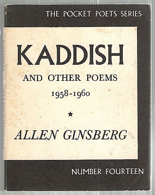 Item #2356 Kaddish; And Other Poems, 1958-1960. Allen Ginsberg.