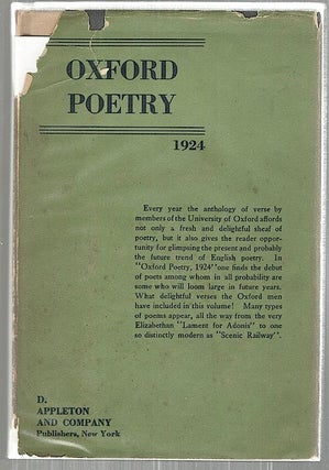 Item #2488 Oxford Poetry; 1924. Harold Acton, Peter Quennell