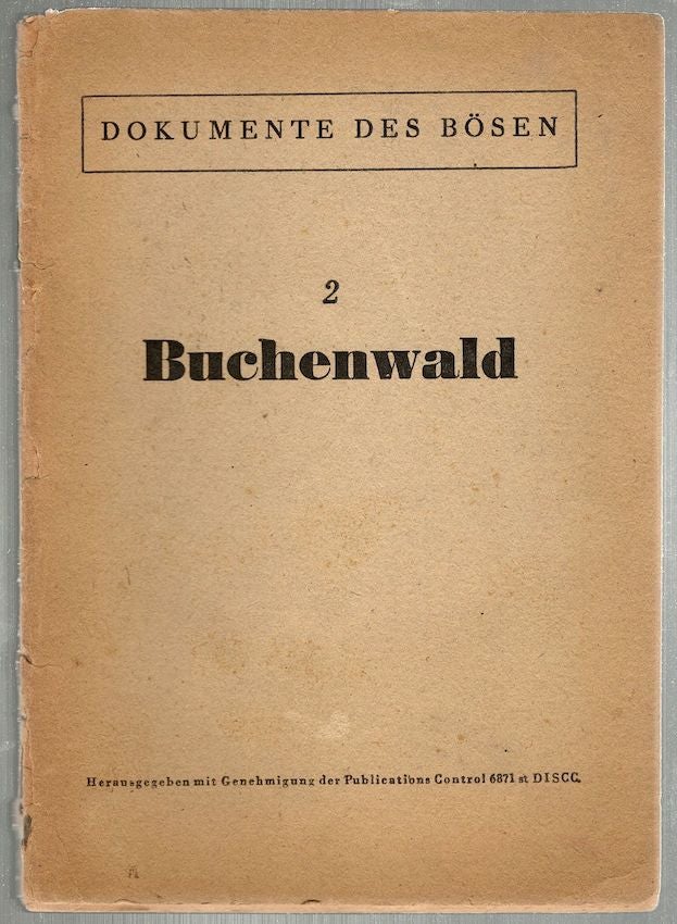 Item #291 Buchenwald; Ein Tatsachenbericht zur Geschichte der Deutschen Widerstandsbewegung. Robert Leibbrand.