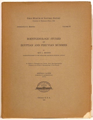 Roentgenologic Studies of Egyptian and Peruvian Mummies. Roy L. Moodie.