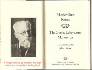 Mörder Guss Reims; The Gustav Leberwurst Manuscript