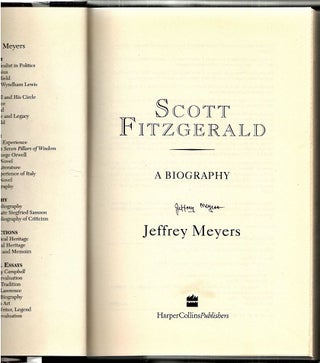 Scott Fitzgerald; A Biography