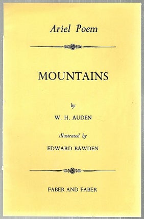 Item #2976 Mountains. W. H. Auden