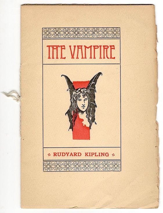 Item #3084 Vampire. Rudyard Kipling.