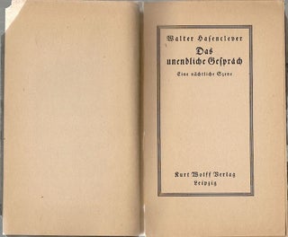 Unendliche Gespräch; Eine Nächtliche Szene