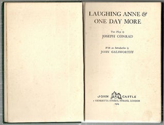 Laughing Anne & One Day More; Two Plays