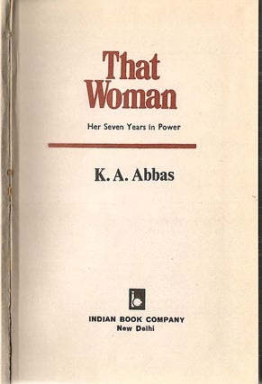 That Woman; Her Seven Years in Power
