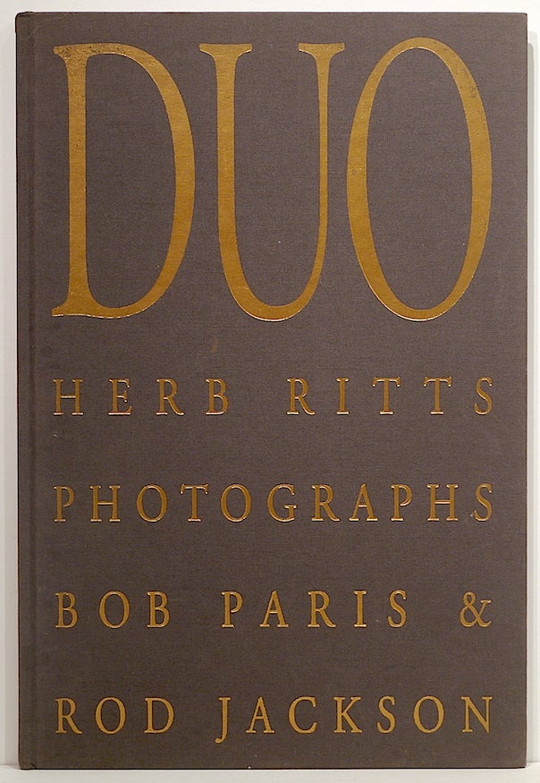 Item #3288 Duo; A Book of Photographs. Herb Ritts.
