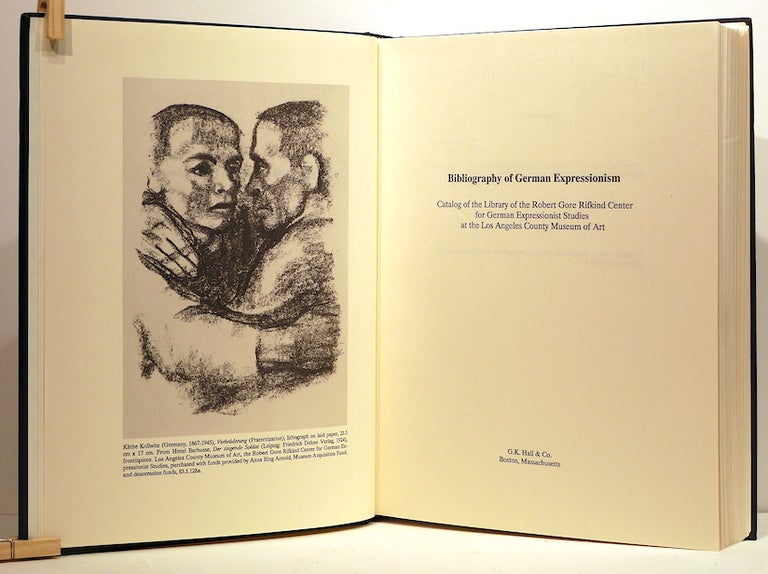 Item #3352 Bibliography of German Expressionism; Catalog of the Library of the Robert Gore Rifkind Center for German Expressionist Studies at the Los Angeles County Museum of Art. Susan C. Trauger, introduction.