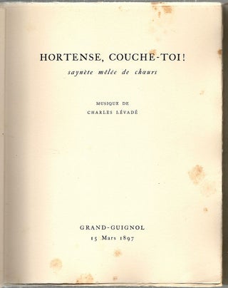 Hortense Couche-Toi!; L'Article 330