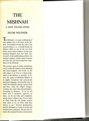 Mishnah; A New Translation