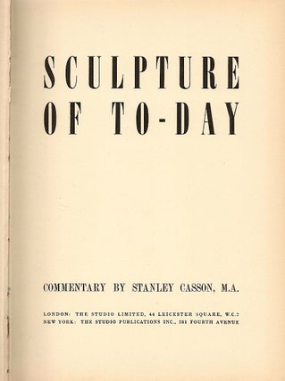 Sculpture of To-Day