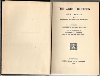 Grim Thirteen; Short Stories by Thirteen Authors of Standing