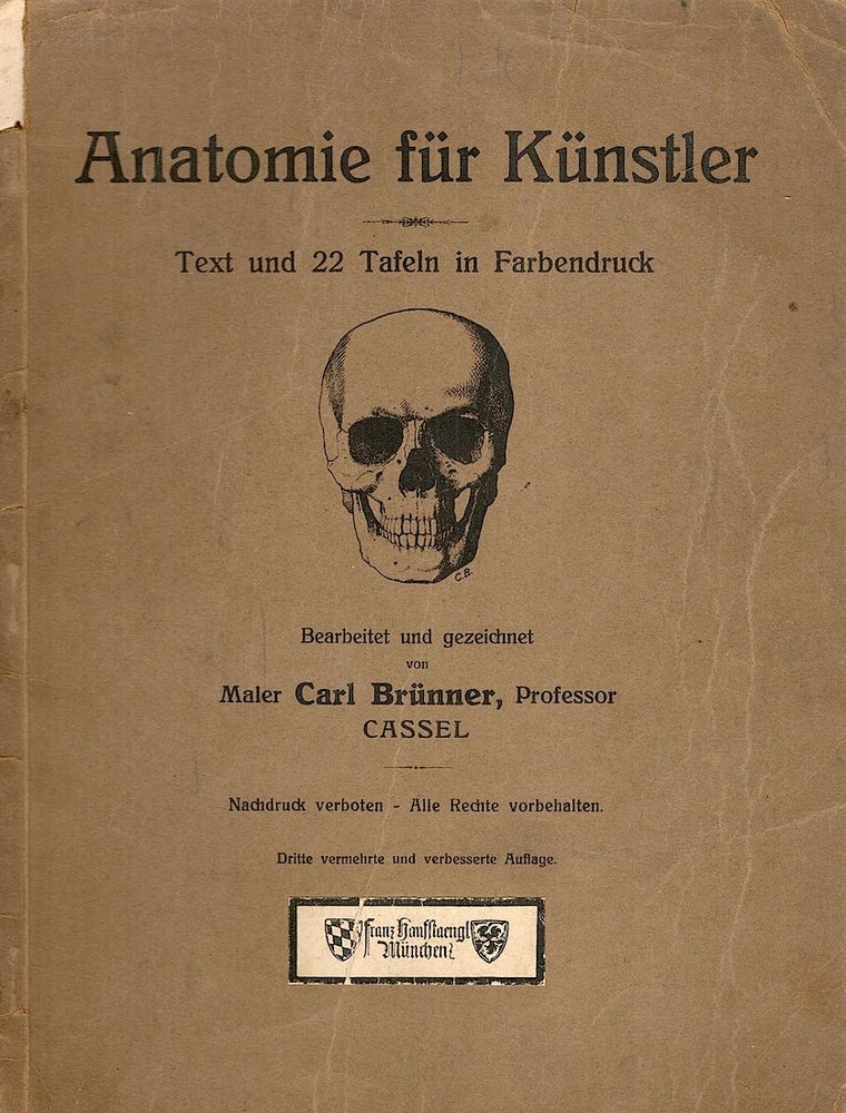 Item #3877 Anatomie für Künstler. Carl Brünner.