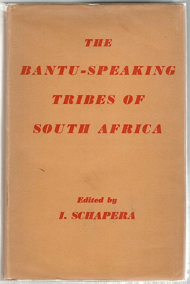 Item #393 Bantu-Speaking Tribes of South Africa; An Ethnographical Survey. I. Schapera.