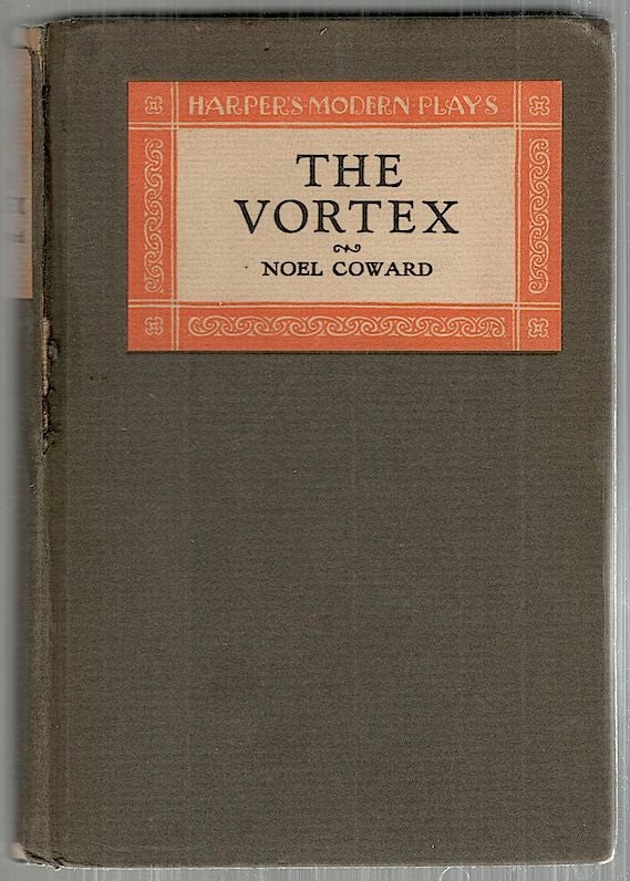 Item #4126 Vortex; A Play in Three Acts. Noel Coward.