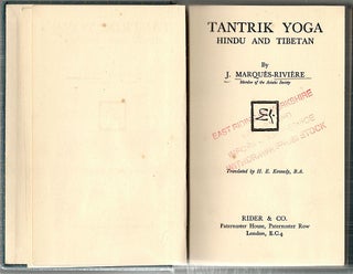 Tantrik Yoga; Hindu and Tibetan