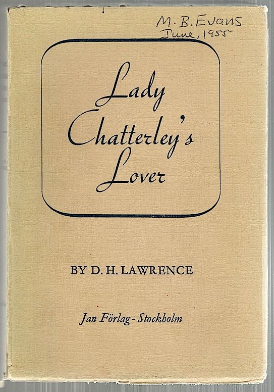 Item #4190 Lady Chatterley's Lover. D. H. Lawrence.