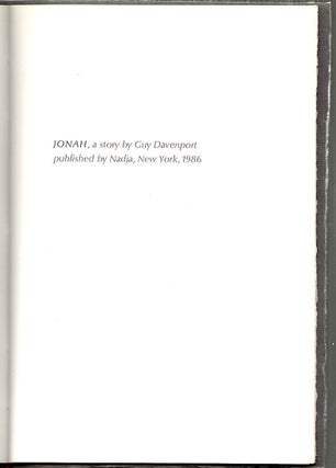 Jonah; A Story