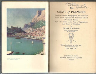 Coast of Pleasure; Chapters Practical, Geographical and Anecdotal on the Social, Open-air and Restaurant Life of the French Riviera with a Few Notes on the Ways of Approach to that Resort of Wordlings