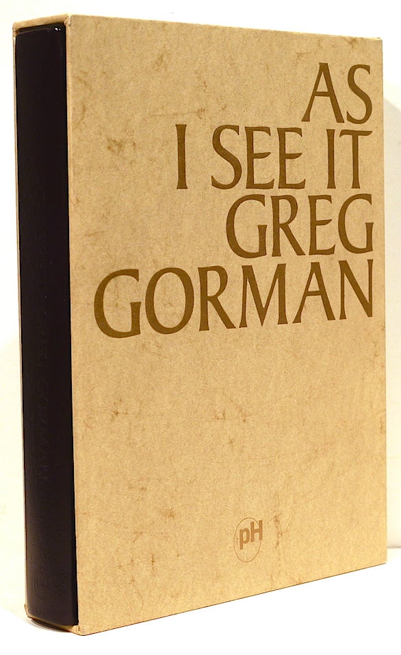 As I See It by Greg Gorman on Bauer Rare Books